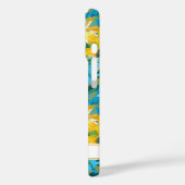 Sunflower Painting Monogrammed Case-Mate iPhone Hülle (Rückseite / Links)