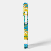 Sunflower Painting Monogrammed Case-Mate iPhone Hülle (Rückseite / Links)