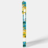 Sunflower Painting Monogrammed Case-Mate iPhone Hülle (Rückseite / Links)