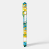 Sunflower Painting Monogrammed Case-Mate iPhone Hülle (Rückseite / Links)