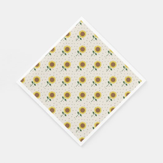 Sunflower Paper Napkins Serviette (Ecke)