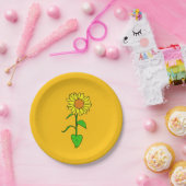 Sunflower Paper Plate Pappteller (Party)