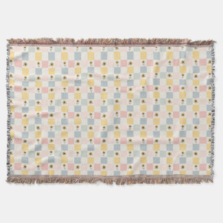 Sunflower Patchwork Decorative Blanket - Farmhouse Decke