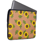 Sunflower Pattern Design – Cute Floral Aesthetic Laptopschutzhülle (Vorne Rechts)
