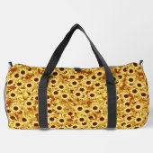 Sunflower Pattern, Gold, Yellow and Brown Duffle Bag (Rückseite)