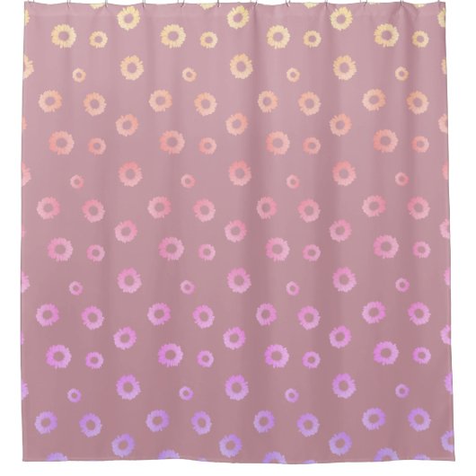 Sunflower Pattern Shower Curtain Duschvorhang (Vorderseite)