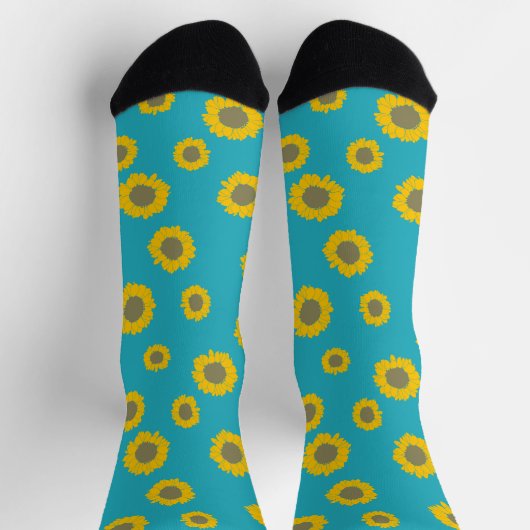 Sunflower Pattern Socks Socken (Oben)