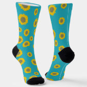 Sunflower Pattern Socks Socken (Gewinkelt)