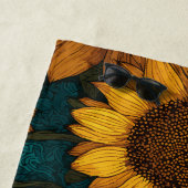 Sunflower Pattern – Summer Floral Strandtuch (Beispiel)