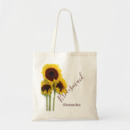 Sunflower Personal Bridesmaid Rustikale Blume Tragetasche