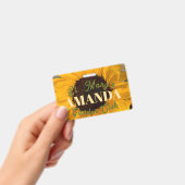 Sunflower Personalized Garden Club Badge Ausweis (Handheld)