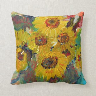 sunflower pillow kissen