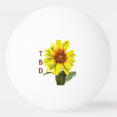 Sunflower Ping Pong Ball Tischtennisball (Rückseite)