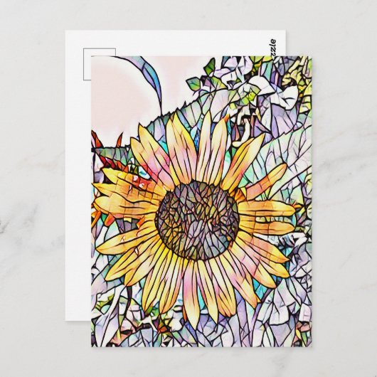 SUNFLOWER POSTKARTE (Vorne/Hinten)