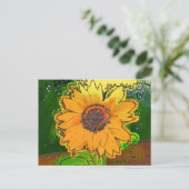 SUNFLOWER POSTKARTE (Stehend Vorderseite)
