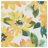 SUNFLOWER POWER Gelbe Blume Stoff (Nahaufnahme)