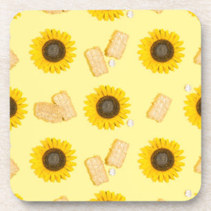 sunflower power getränkeuntersetzer