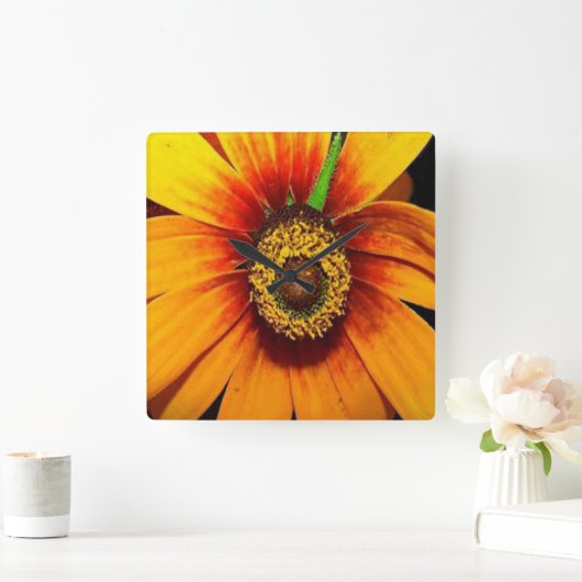 Sunflower quadratische wanduhr (Zuhause)