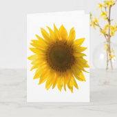 Sunflower quote "flowers are happiness" karte (Gelbe Blume)