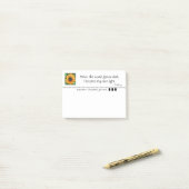 Sunflower radiant Pixel Light Post-it Klebezettel (Auf Schreibtisch)