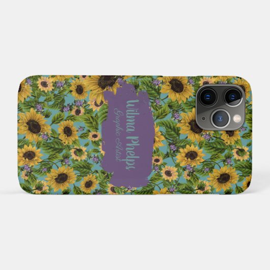 "Sunflower Rapture" Case-Mate iPhone Hülle (Rückseite (Horizontal))
