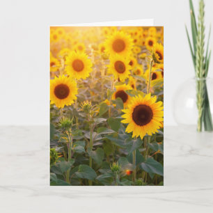 SUNFLOWER Religious BEILEID GREETING CARD Karte