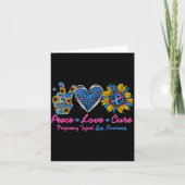 Sunflower Ribbon Pregnancy Infant Loss Awareness C Karte (Vorderseite)