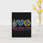 Sunflower Ribbon Pregnancy Infant Loss Awareness C Karte (Gelbe Blume)