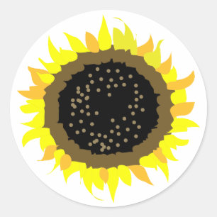 SUNFLOWER RUNDER AUFKLEBER