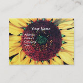 SUNFLOWER RUSTISCHES BLUMENMONOGRAMM VISITENKARTE (Vorderseite)