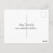 SUNFLOWER SAVE THE DATE WEDING POST CARD POSTKARTE (Rückseite)