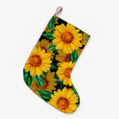 Sunflower seamless pattern. Background with yellow Kleiner Weihnachtsstrumpf (Vorderansicht (hängend))