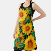 Sunflower seamless pattern. Background with yellow Schürze (InSitu)