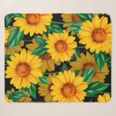 Sunflower seamless pattern. Background with yellow Sherpadecke (Vorderseite (Horizontal))