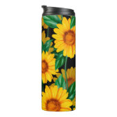 Sunflower seamless pattern. Background with yellow Thermosbecher (Nach rechts gedreht)