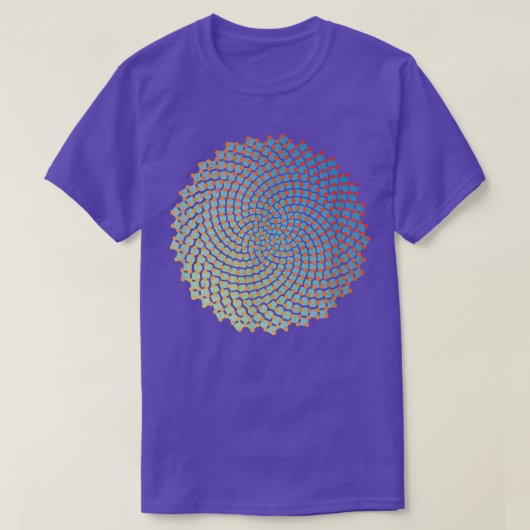 Sunflower Seeds Fibonacci Spiral Funny Math Nerd G T-Shirt (Design vorne)
