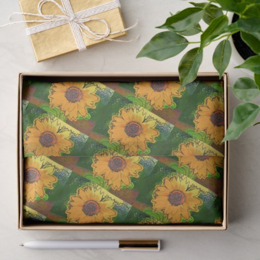 SUNFLOWER SEIDENPAPIER (Geschenk)