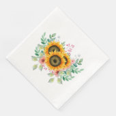 Sunflower serviette (Ecke)