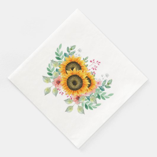 Sunflower serviette (Ecke)