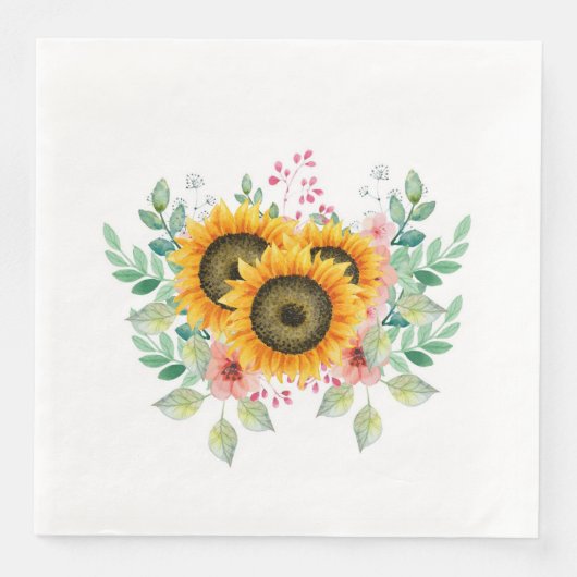 Sunflower serviette (Vorderseite)