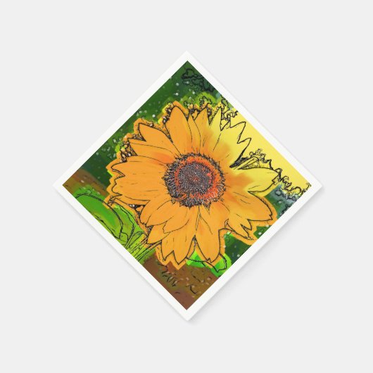 SUNFLOWER SERVIETTE (Ecke)