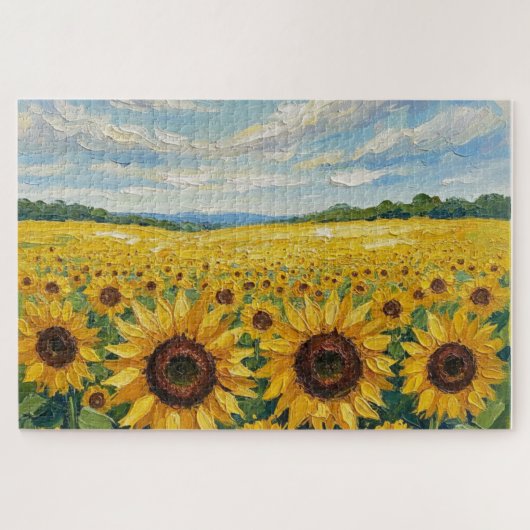 Sunflower sky puzzle  (Horizontal)