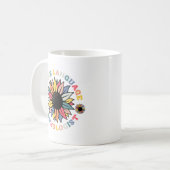 Sunflower SLP Speech Language Pathologist-Geschenk Kaffeetasse (Vorderseite Links)