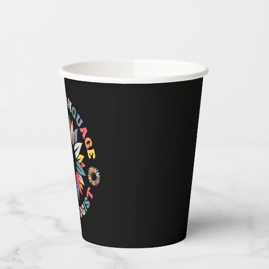 Sunflower SLP Speech Language Pathologist-Geschenk Pappbecher (Links)