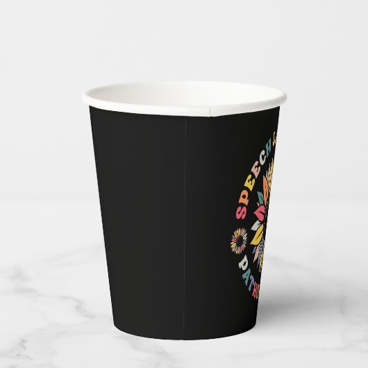 Sunflower SLP Speech Language Pathologist-Geschenk Pappbecher (Rechts)