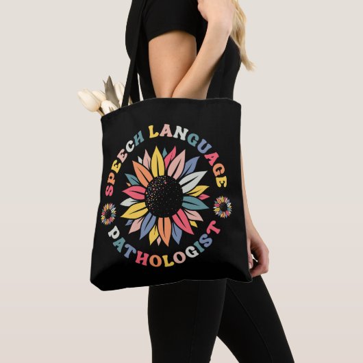 Sunflower SLP Speech Language Pathologist-Geschenk Tasche (Von Nahem)