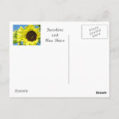 SUNFLOWER SMILES Postkarten Blume der Sonne (Rückseite)