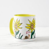 "Sunflower Snail Little Friends" Mug Tasse (Vorderseite Links)