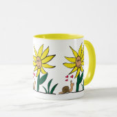 "Sunflower Snail Little Friends" Mug Tasse (VorderseiteRechts)