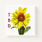 Sunflower Spiral Notebook Notizblock (Rückseite)